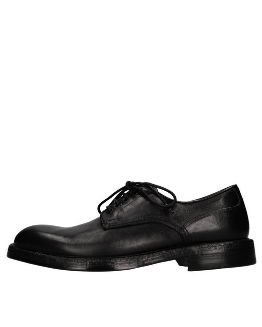 Green George Men's Black Flat Shoes