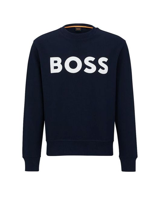 Boss Sweatshirt Fur Manner in Blue für Herren