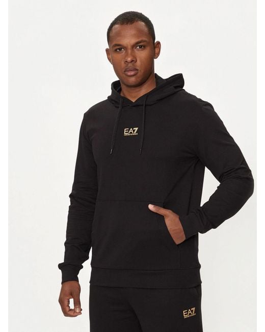 Sudadera Deporte Hombre 8Npm32 Pjvrz 0208 Negro EA7 de hombre de color Black