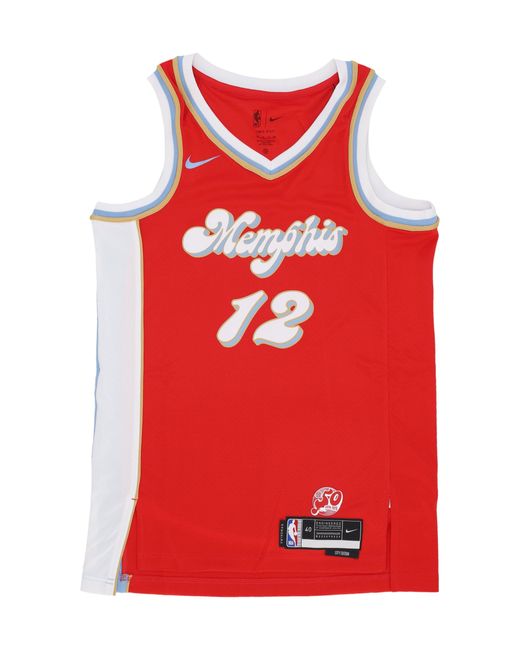 Nike Basketbal Nba Dri Fit Swingman Jersey No 12 Ja Morant Memgri in het Red voor heren