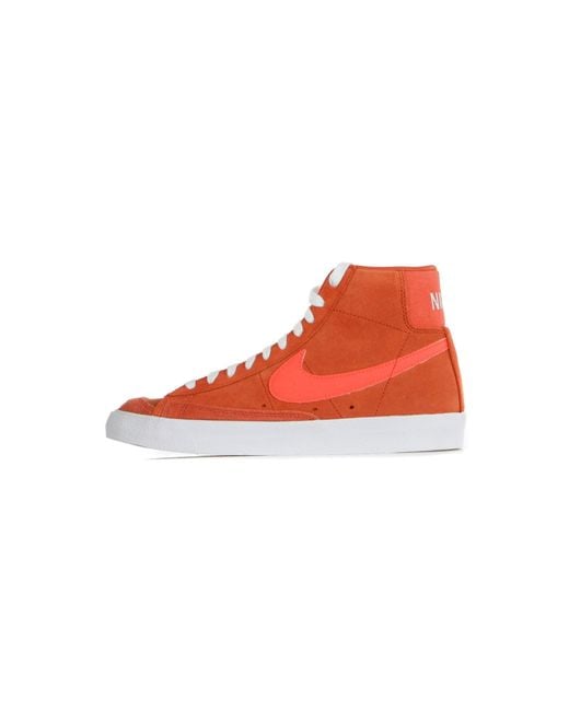 Nike Red Blazer Mid 77 Vintage Suede Mix High Shoe for men