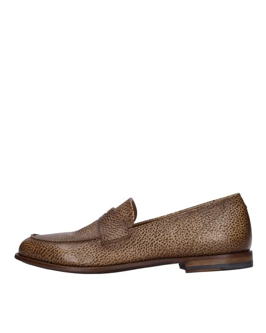 Pantanetti Brown Flat Shoes