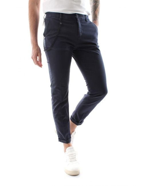 Mason's Blue Trousers Osaka Mbe100006 9Pn2C7353 for men
