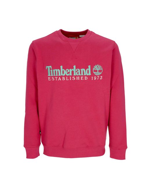 Sweat-Shirt Crewneck W L/Est 1973 Crewneck Femme Timberland en coloris Pink