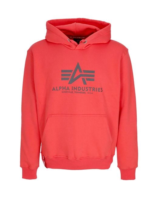 Sudadera Basica Con Capucha Hombre Tadiant Rojo Alpha Industries de hombre de color Red