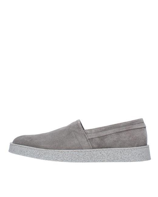Pantanetti Gray Flat Shoes for men