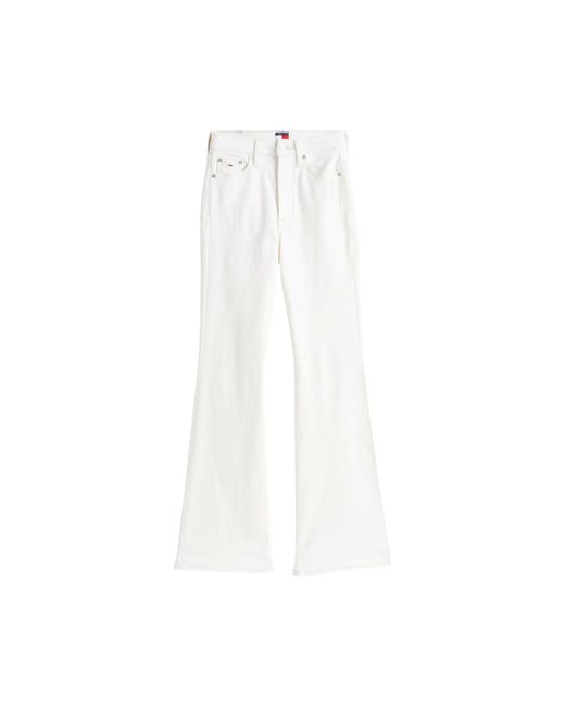 Tommy Hilfiger White Jeans Dw0Dw20032 Denim