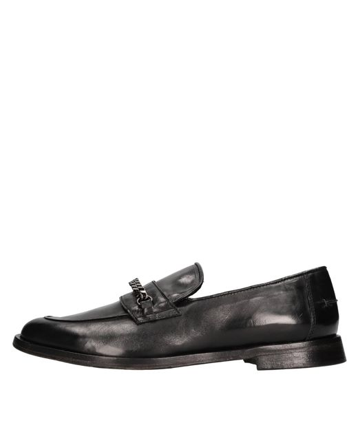 JP/DAVID Black Flat Shoes for men