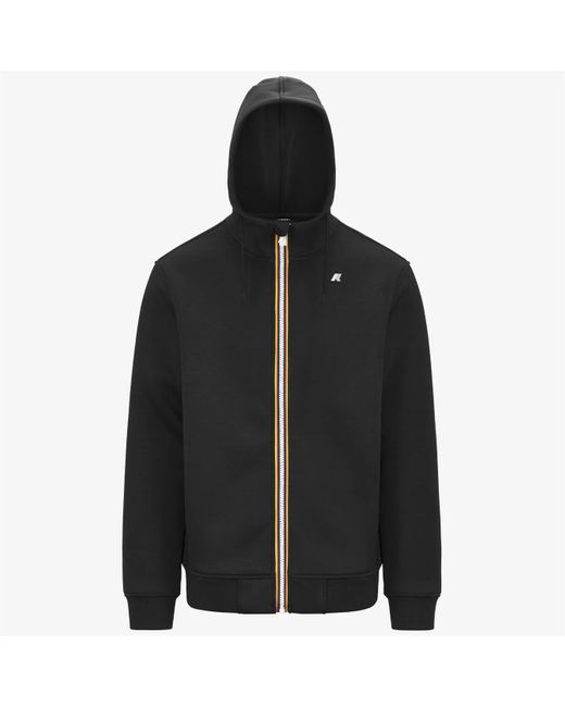 K-Way Black Sweatshirt Rainer Spacer K2141Dw-Usy As Well for men