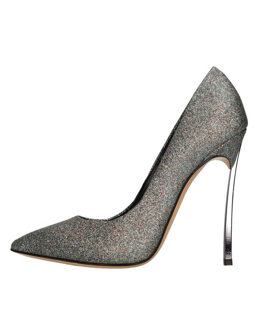 Zapatos Con Tacon Casadei de color Gray