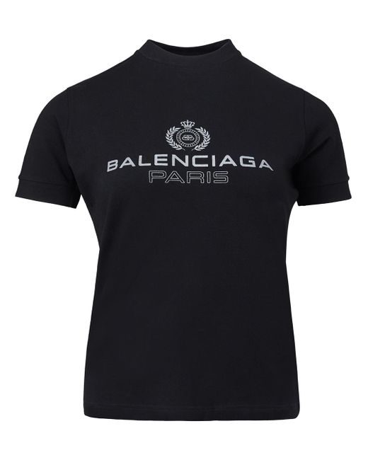 Balenciaga Black T-Shirt Mit -Logo