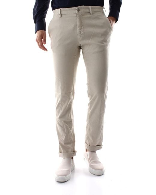 Mason's Mannenbroek New York Cbe353 020 Zand in het Gray voor heren