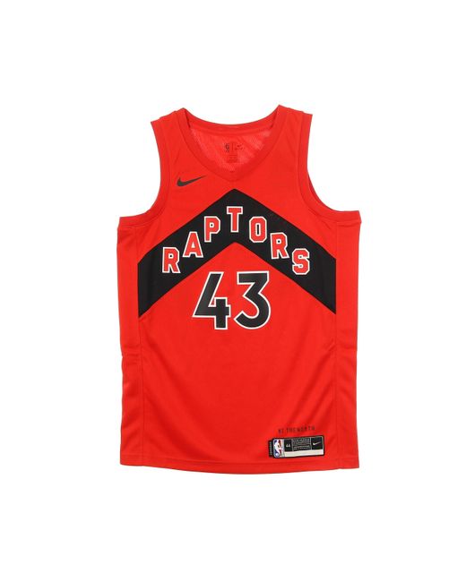 Nike Herren-Basketball-Tanktop Nba Swingman-Trikot Icon Edition 2020 Nr. 43 Pascal Siakam Torrap in Red für Herren