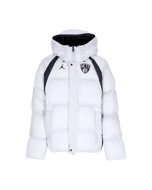 JORDAN NBA Herren Nba Courtside Statement Fill Jacke Bronet Pure Platinum/Schwarz in Blue für Herren