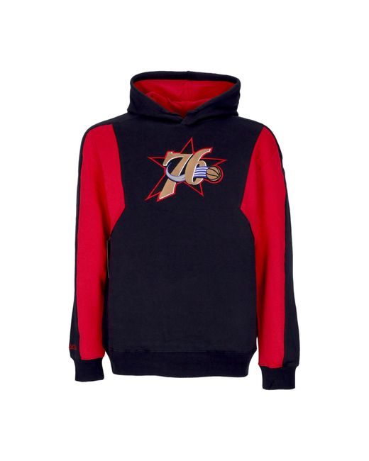 Sudadera Con Capucha Para Hombre Nba Color Blocked Fleece 2.0 Hardwood Classics Phi76E Mitchell &amp; Ness de hombre de color Red