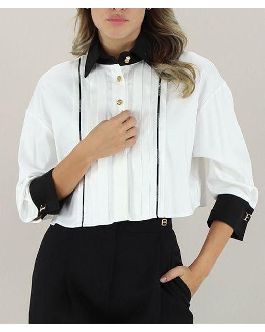 Elisabetta Franchi White Shirts Ca10056E2 221