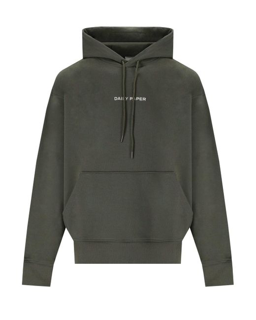 Daily Paper Green Logotype Relaxed Chimera Hoodie for men