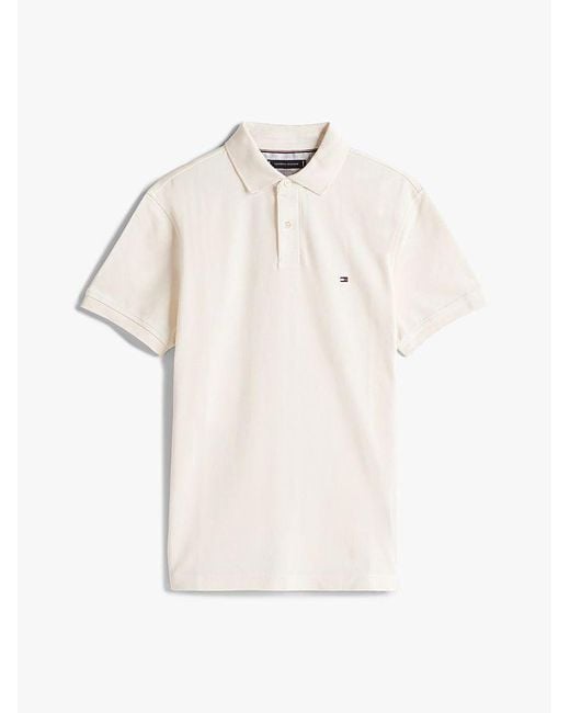 Tommy Hilfiger Polo Mw0Mw17770 Rpt Reg Polo Z00 Ivoorblad in het White voor heren