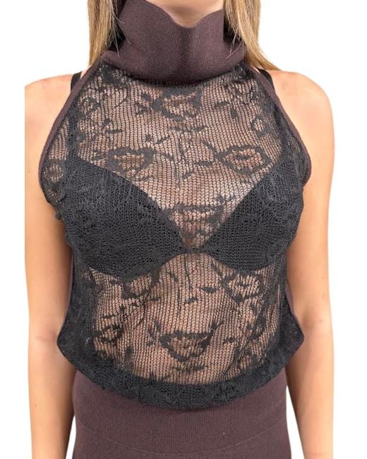 Liviana Conti Gray Frauenstricke Mit Hals