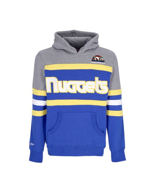 Mitchell &amp; Ness Herren Hoodie Nba Headcoach Hoodie Hardwood Classics Dennug in Blue für Herren
