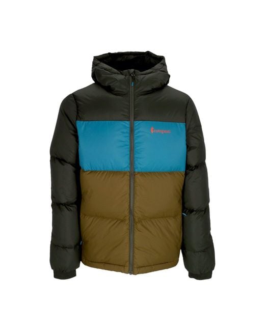 COTOPAXI Green Down Hooded Jacket for men