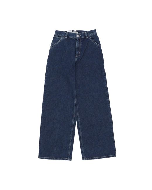 Carhartt Damesjeans W Jens Pant in het Blue