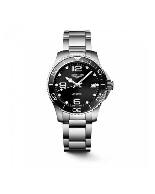 Longines Black Hydroconquest L37804566 for men
