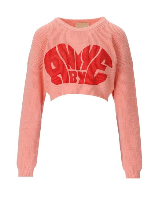 Aniye By Red Aniye Cropped Sweater