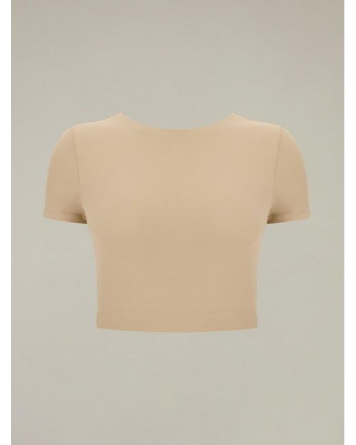 Top Cropped Emily Mujer MACRON de color Natural