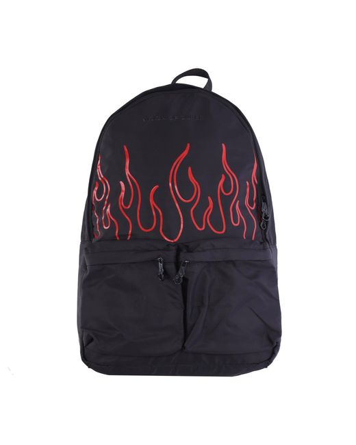 Mochila Flames Backpack Hombre Negro/Rojo Vision Of Super de hombre de color Blue