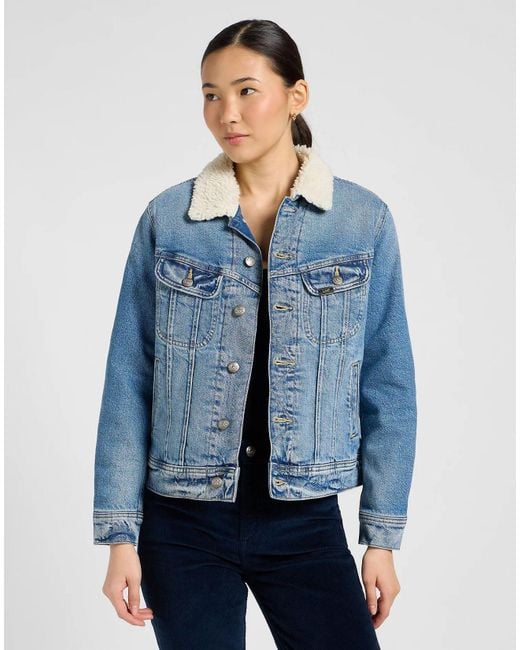 Lee Jeans Blue Damen Oberbekleidung Und Jacken 112370869 Sherpa Teleport Mir