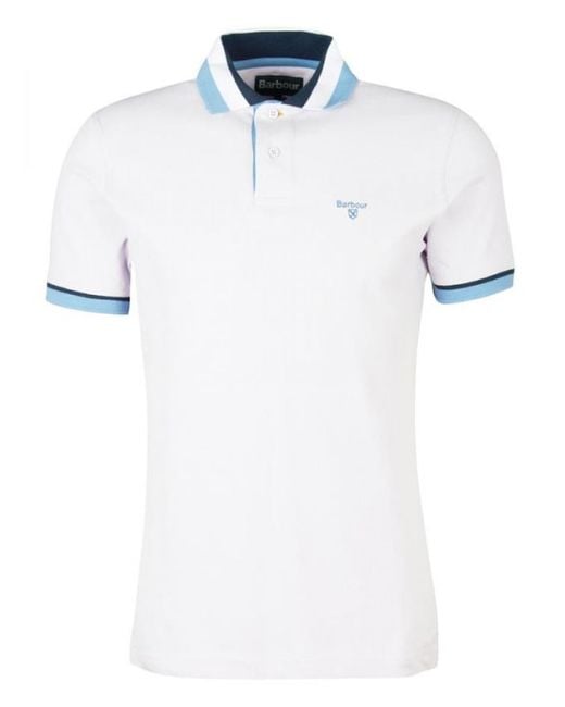 Barbour Pique Met 3 Kleuren Bco Mml1173 Pu11 in het White voor heren