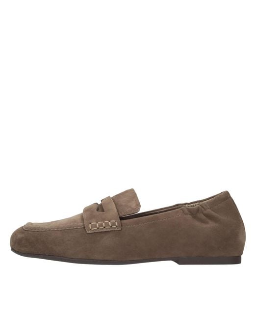 Ash Brown Flat Shoes