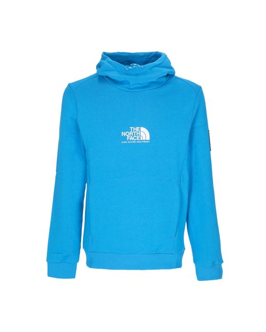 The North Face Blue Fine Alpine Hoodie Acoustic Hoodie for men