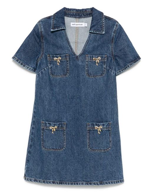 Self-Portrait Blue Kleidung Fur Frauen