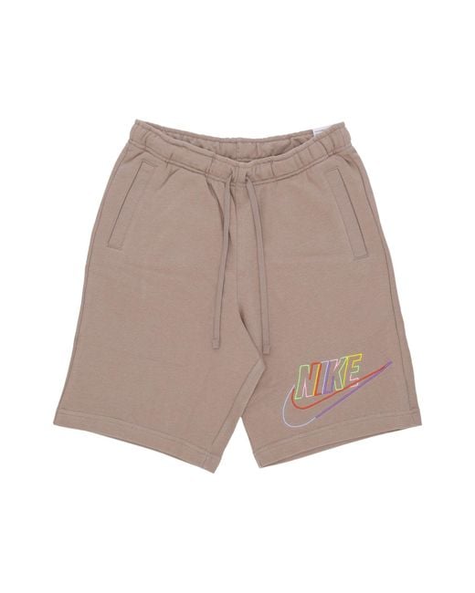 Nike Brown Club+ Ft Mcf Short Lightweight Tracksuit Pants for men