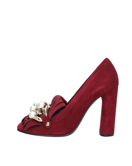 Casadei Red Flat Shoes