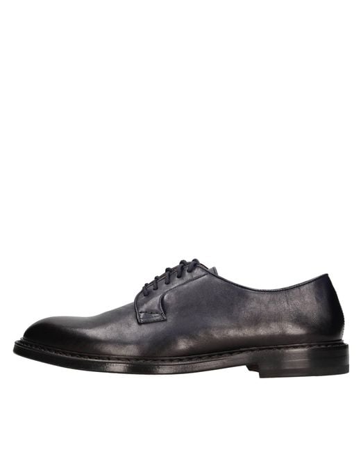 Doucal's Black Flat Shoes for men