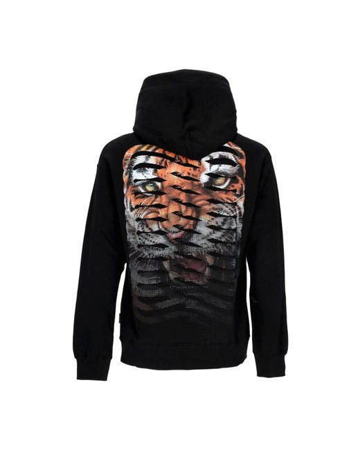 Propaganda Herren Ribs Tiger Hoodie Schwarz in Black für Herren