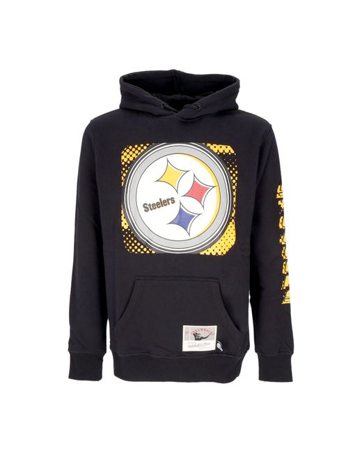 Sudadera Con Capucha Para Hombre Nfl Big Face 7.0 Sudadera Con Capucha Pitste Negro Mitchell &amp; Ness de hombre de color Blue