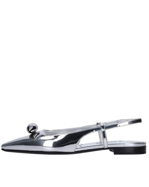 3Juin White Flat Shoes