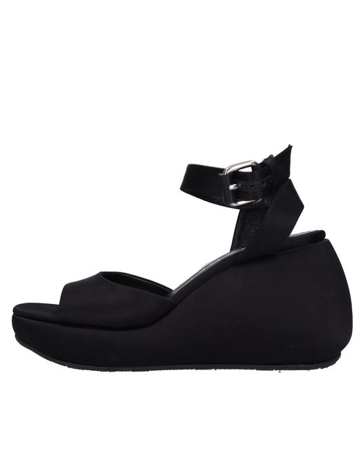 Casadei Black Satin Strappy Sandals