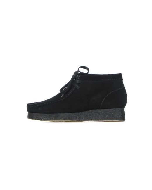 Clarks Black Scarpa Lifestyle Wallabee Boot Suede for men