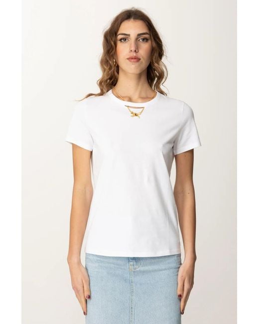 Elisabetta Franchi White T-Shirt Ma02951E2 270