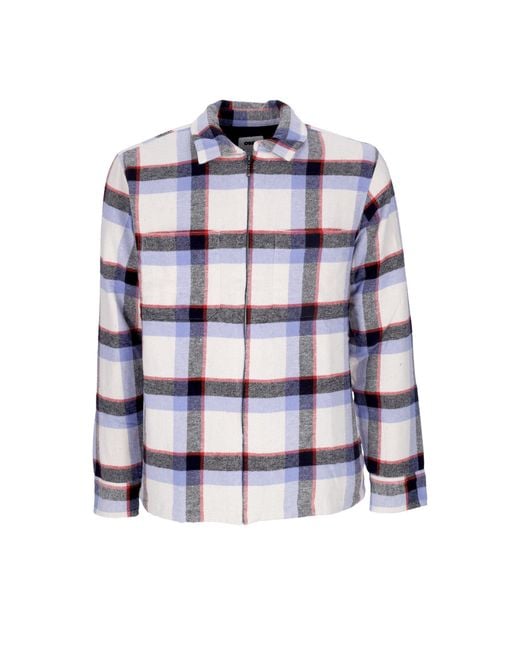 Obey Blue Lloyd Shirt Jacket Padded Shirt for men