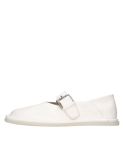 Pantanetti White Flat Shoes