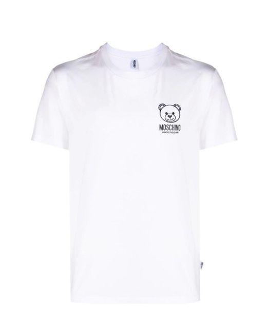 Moschino White T-Shirt Frau