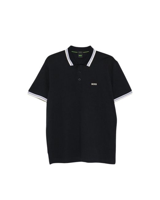 Polo Boss de hombre de color Black