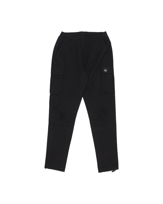 DOLLY NOIRE Black Long Pants Cotton Ripstop Laced Easy Cargo for men