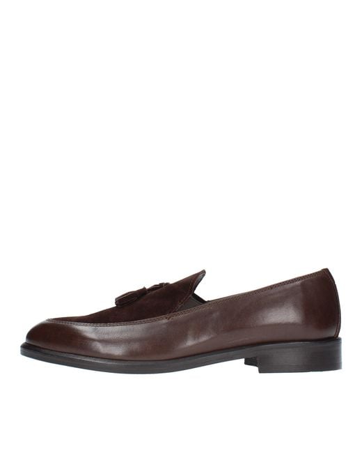 JP/DAVID Brown Flat Shoes for men